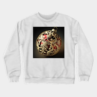 Red and Gold Christmas Ornament Crewneck Sweatshirt